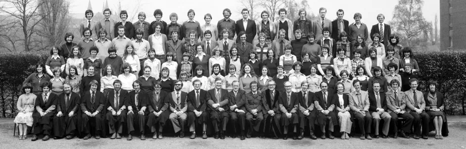 Geography Department Undergraduate Group photo from 1978