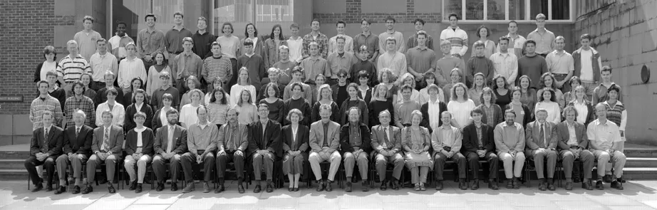 Geography Department Undergraduate Group photo from 1994