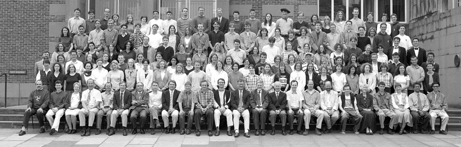 Geography Department Undergraduate Group photo from 1996