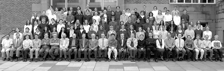 Geography Department Undergraduate Group photo from 1999