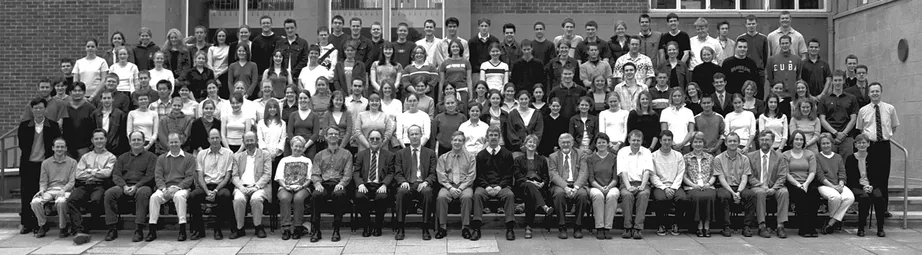Geography Department Undergraduate Group photo from 2001