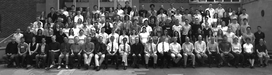 Geography Department Undergraduate Group photo from 2004