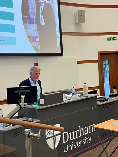 Richard Kempner speaking at Durham Law School