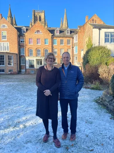 Margaret Masson, Principal of St Chad’s College and Nigel Swycher