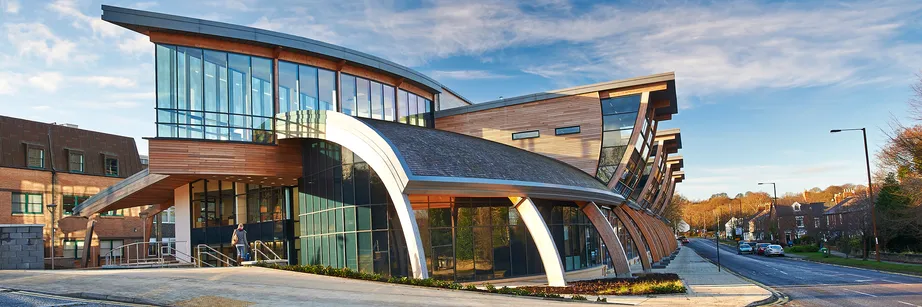 The Law School entrance of the Palatine Centre