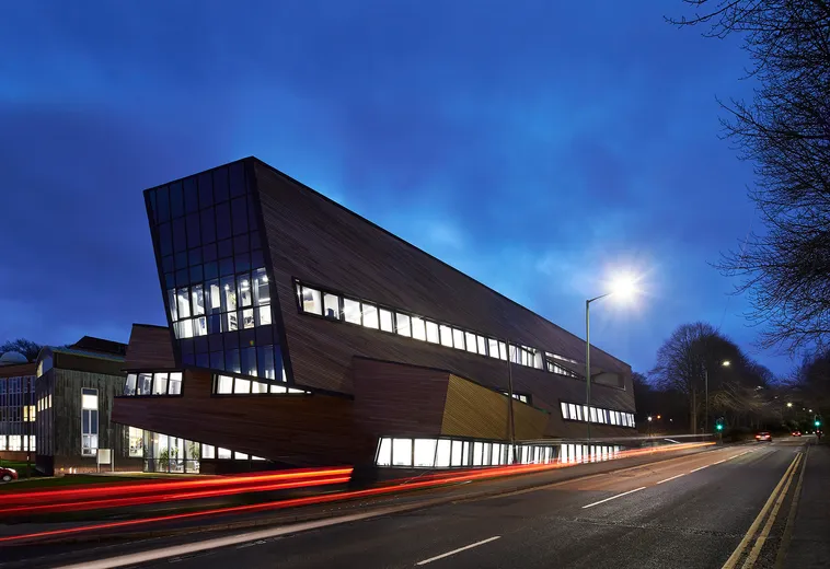 Ogden Centre for Fundamental Physics at night