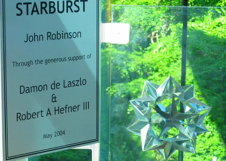 Starburst Sculpture with plaque