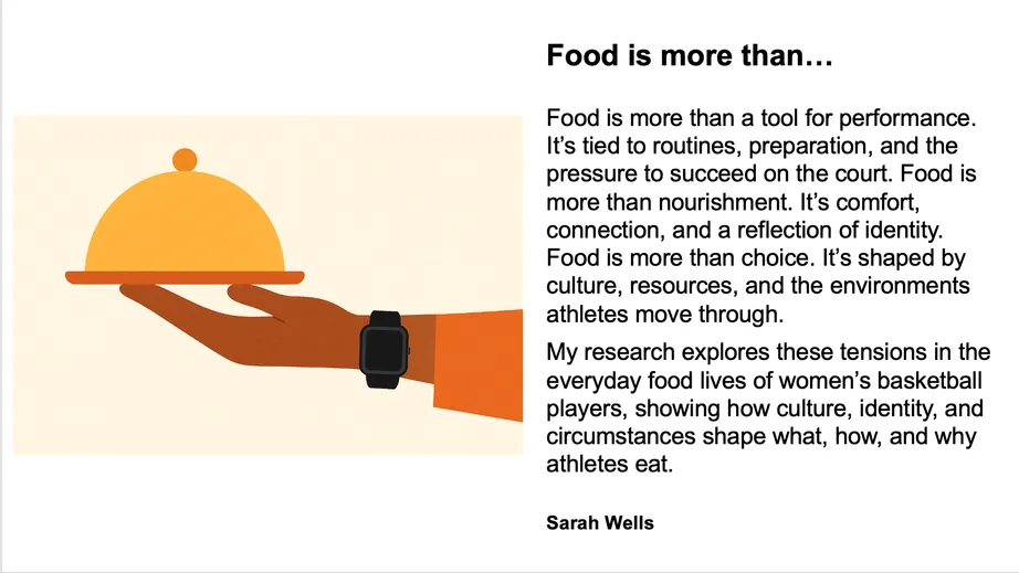 Sarah Well's entry to the picturing research event