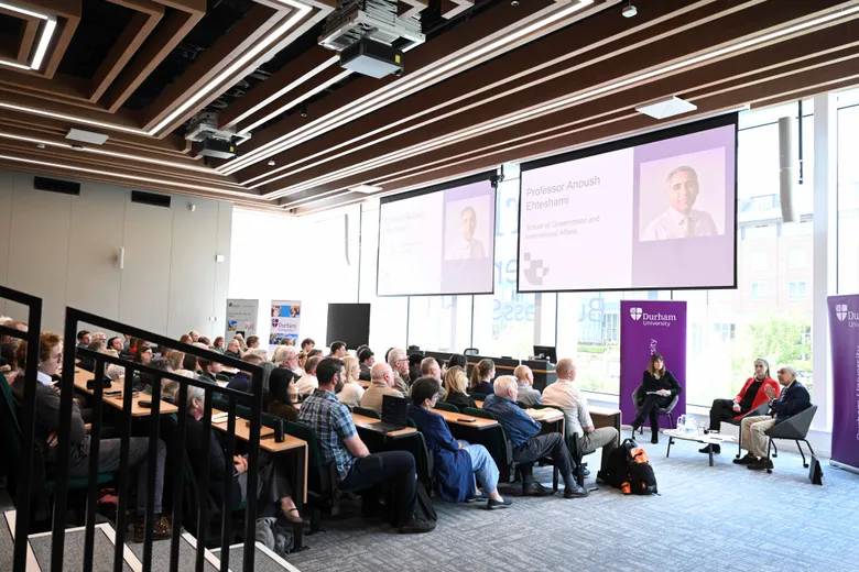 A view of the audience and lecture theatre at Waterisde