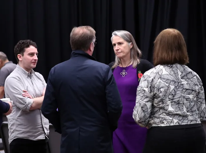 People at the Meet the Chancellor event