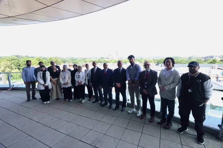 Mr al-Budaiwi and his colleagues met with a group of students at the Calman Centre for Teaching and Learning, Durham, UK